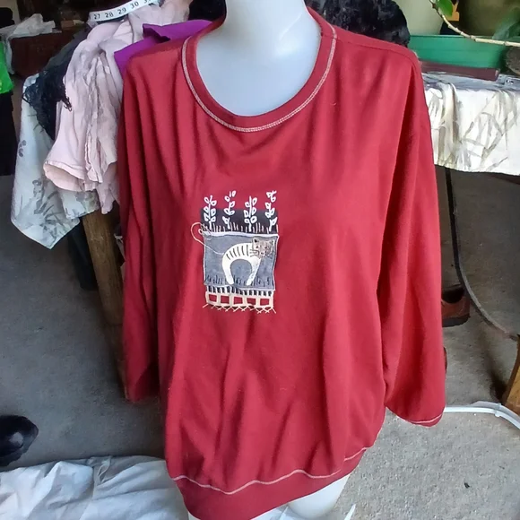 BLAST Red Cat Sweatshirt - Picture 4 of 7